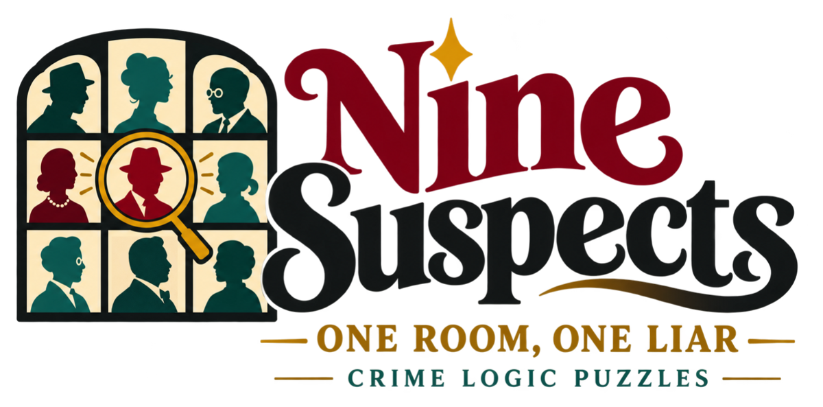 Nine Suspects — one room, one liar